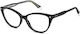 Polaroid Plastic Eyeglass Frame Cat Eye Black P...