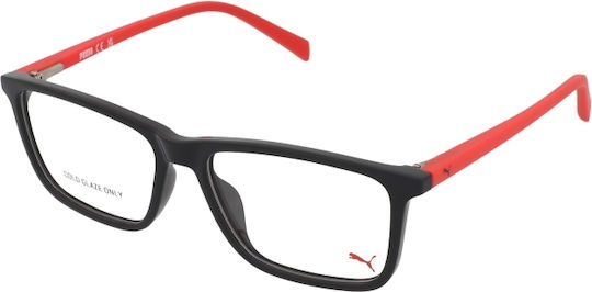 PUMA Children's Plastic Eyeglass Frame Black PJ0066O 001