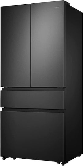 Hisense Side-by-Side Refrigerator 480lt Total NoFrost H181.7xW79.4xD70.6cm Black RF540N4SBF2
