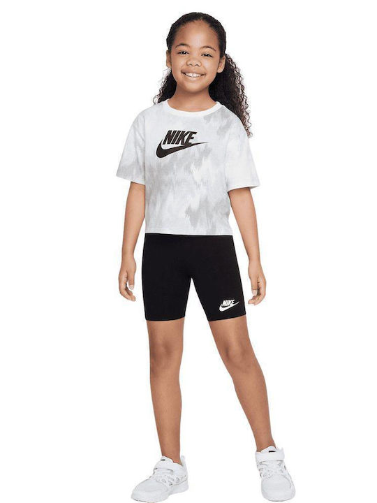 Nike Παιδικό Σετ με Σορτς Καλοκαιρινό 2τμχ Λευκό