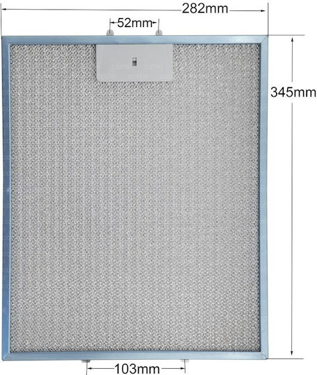 Μεταλλικό Φίλτρο Απορροφητήρα Teka 28.2 X 34.5cm Πλαίσιο