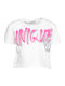 Kids' Crop Top Short Sleeve White