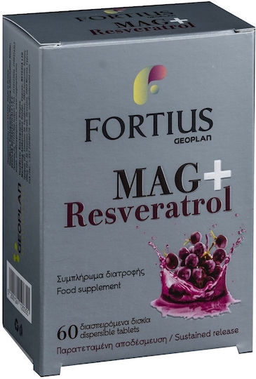 Geoplan Nutraceuticals Mag & Resveratrol 200mg με Βιταμίνη B6 60 υπογλώσσια δισκία