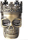 Tfar Tobacco Grinder King Skull 40mm