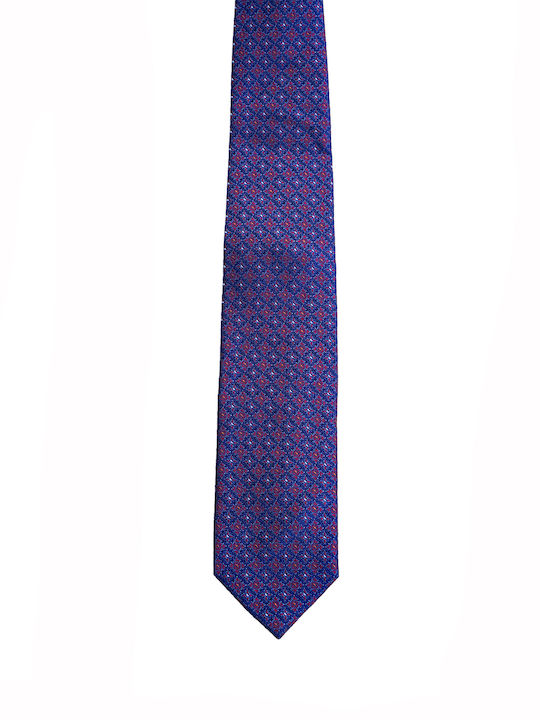 Twill floral tie Kaiserhoff Blue SILK SMALL PATTERN BUSINESS