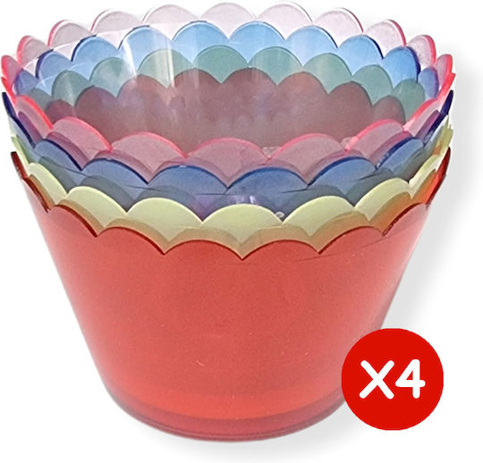 Set Sfeșnic De Paște Din Plastic Set 4 Bucăți (Culori Diverse)