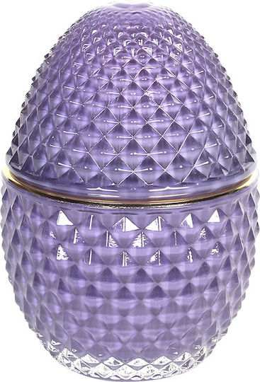 Keskor Easter Egg Glass Easter Egg Glass in Purple color