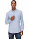 Μακρυμάνικo Πουκάμισο σε Στενή Γραμμή Cashmere Blue