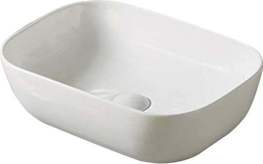 Vinci F423360 Aufgesetztes Waschbecken Porzellan 51x41x14cm Weiß