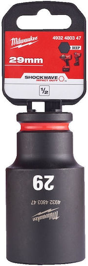 Milwaukee Nuss Pneumatisch Sechskant Spritzfilter Wasserhahn mit Vierkant-Antrieb 1/2" Durchmesser 29mm 1Stück