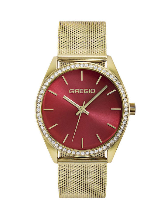 Gregio Bianca II Uhr mit Gold Metallarmband