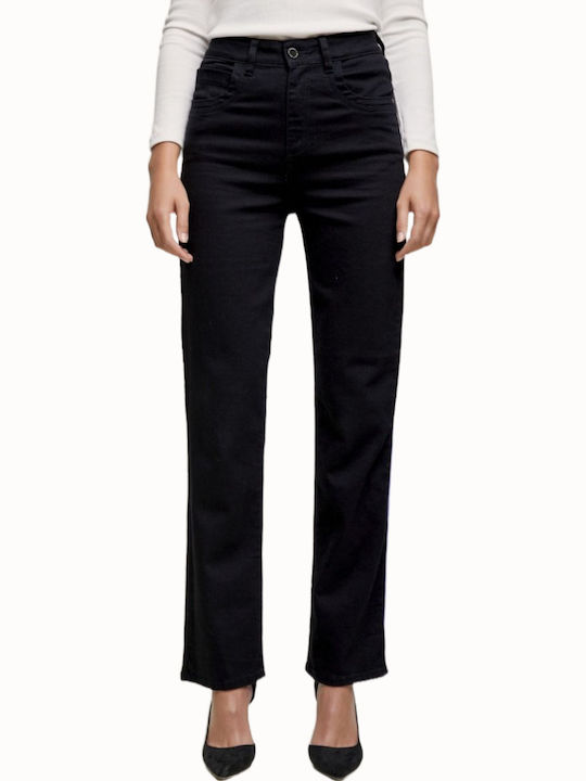 Damenjeans in Gerader Linie Schwarz