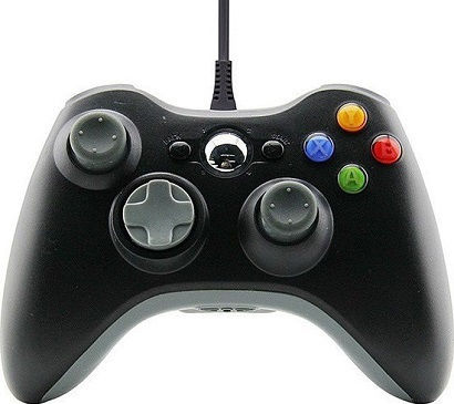 HS-USB122 Verkabelt Gamepad für PC / Xbox 360 Schwarz