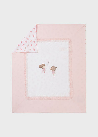 Mayoral Pătură Pepinieră Swaddling pături Roz 80x90cm