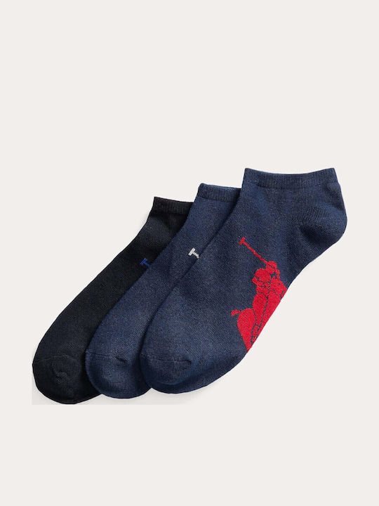Ralph Lauren Bărbați Șosete Albastre 3Pachet