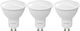 GigaWatt LED Bulbs 9W for Socket GU10 Natural White 900lm 3pcs