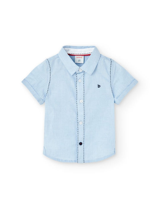 Boboli Kids One Color Shirt Light Blue