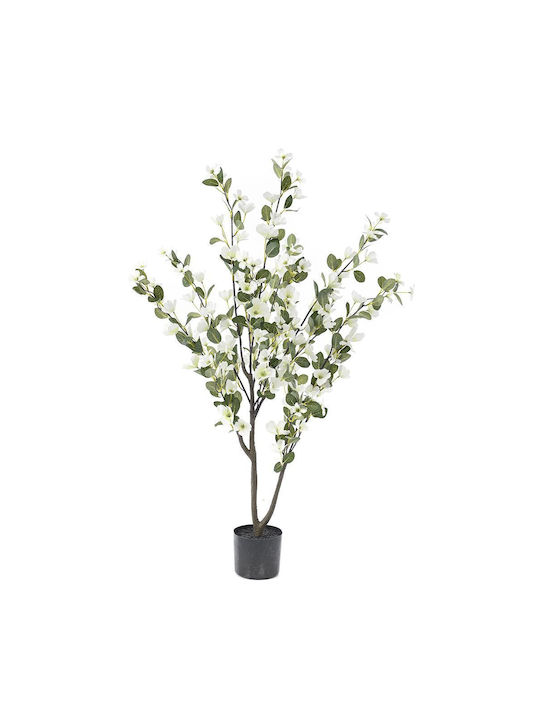 Iliadis Τεχνητό Φυτό σε Γλάστρα Λευκό 120cm