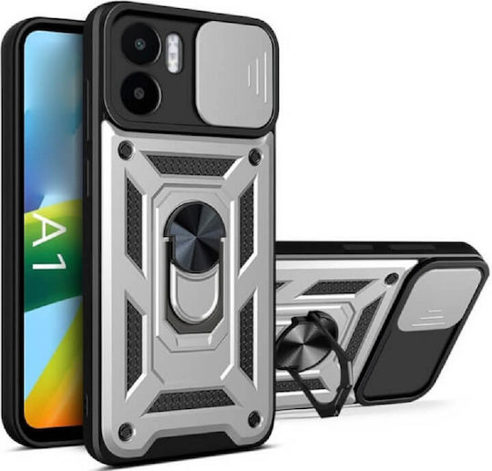 Bodycell Armor Slide Back Cover Πλαστικό Ασημί (Redmi A1 / A2)