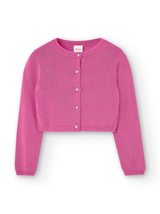 Boboli Bolero pentru copii Tricotat Fuchsia