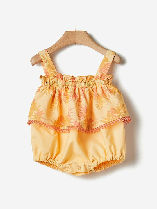 Yell Oh! Baby Bodysuit Set Sleeveless Orange