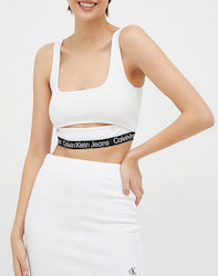 Calvin Klein Γυναικείο Αθλητικό Μπουστάκι Λευκό