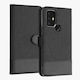 KWmobile Wallet Δερματίνης / Υφασμάτινο Anthracite / Black (TCL 306 / 305 / 30 SE / 30E)