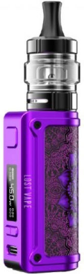 Lost Vape Thelema Mini Kit Box Mod 3.5ml cu Baterie Încorporată 1500mAh Purple Survivor