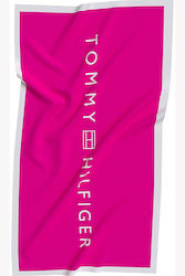 Tommy Hilfiger Πετσέτα Θαλάσσης σε Φούξια χρώμα 180x100cm