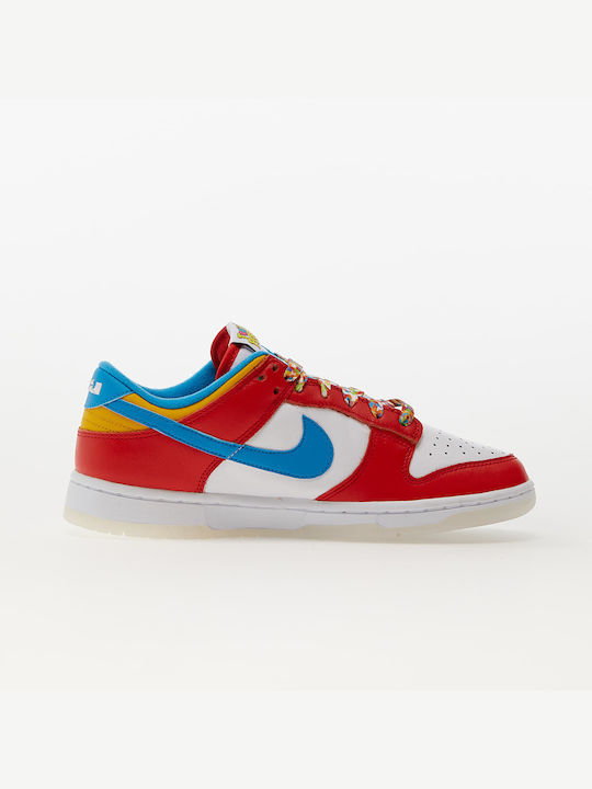 Nike Dunk Low QS LeBron James Fruity Pebbles Ανδρικά Sneakers Habanero Red / Laser Blue / White