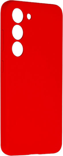 Senso Liquid Umschlag Rückseite Silikon Rot (Galaxy S23)