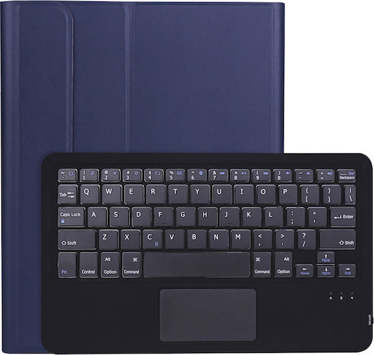 Touch Pad Flip Cover με Πληκτρολόγιο στα Αγγλικά US Μπλε (iPad Air 2019 / iPad Pro 2017 10.5")