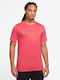 Jordan Ανδρικό T-shirt Ροζ με Στάμπα