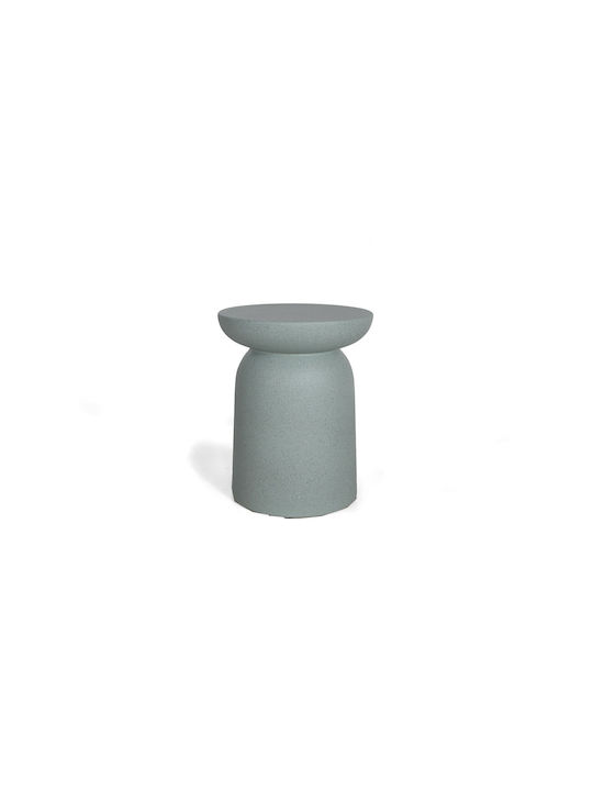 Σκαμπό από Τσιμέντο Rieti Light Blue 37x37x45cm