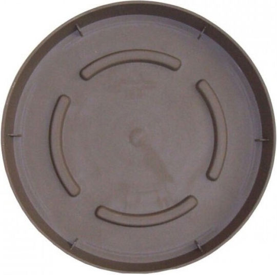 Atmosphera Roto Brillante Plate Pot Plastic Brown 14.7x14.7cm 10030681