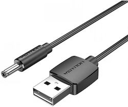 Vention USB 2.0 Cablu USB-A de sex masculin - DC Negru 0.5m CEXBD