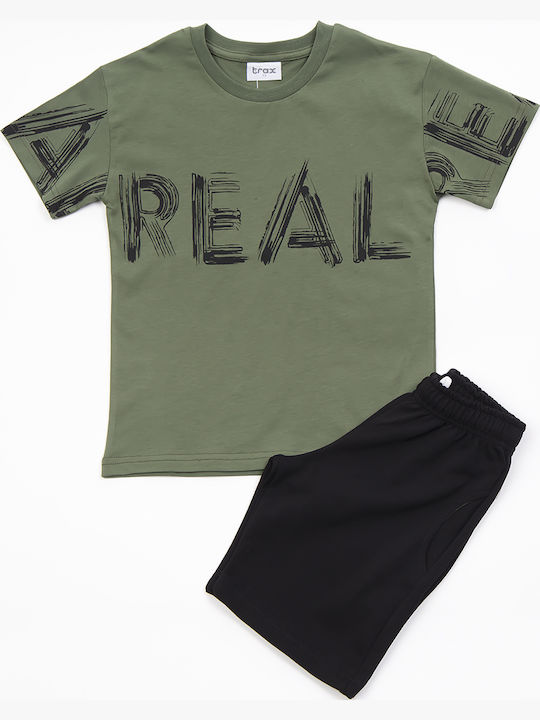 Trax Kids Clothing Set with Khaki Shorts 2 Pieces