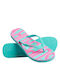 D1 Ovin Vintage Vegan Flip Flop Women's Flip Flops Turquoise