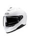 HJC I71 Semi Flat Pearl White Motorradhelm Volles Gesicht ECE 22.06