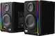 Arrango STYX-2 2.0 Speakers with RGB 6W Black