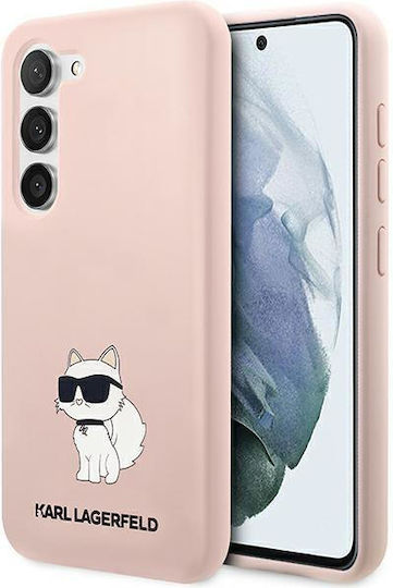 Karl Lagerfeld Choupette Back Cover Σιλικόνης Ροζ (Galaxy S23+)