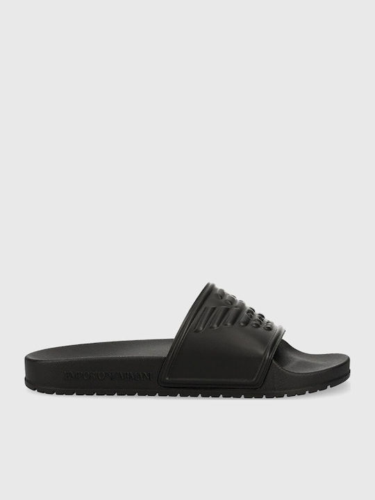Emporio Armani Men's Slides Black