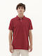 Men's Short Sleeve Polo T-shirt Red