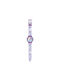 Diakakis Kids Analog Watch Frozen with Rubber/Plastic Strap Lilac