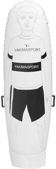Yakimasport Self-rising Inflatable Wall Football Training Player Dummies White Height 205cm