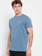 Funky Buddha Men's Short Sleeve T-shirt Dusty Blue