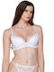 Balconette Balconette Bra with Light Padding White