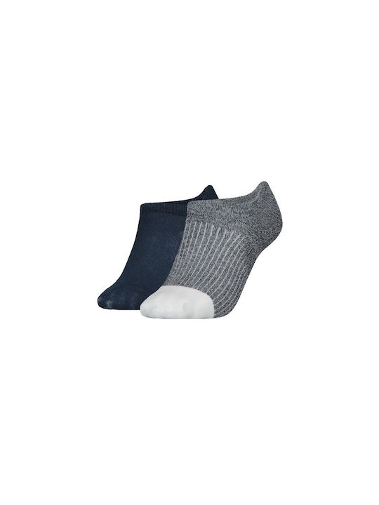 Tommy Hilfiger Rib Moul Women's Socks Black 2Pack