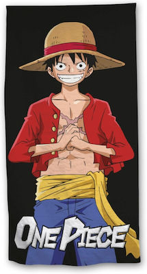 Aymax One Piece Luffy Παιδική Πετσέτα Θαλάσσης 140x70εκ.