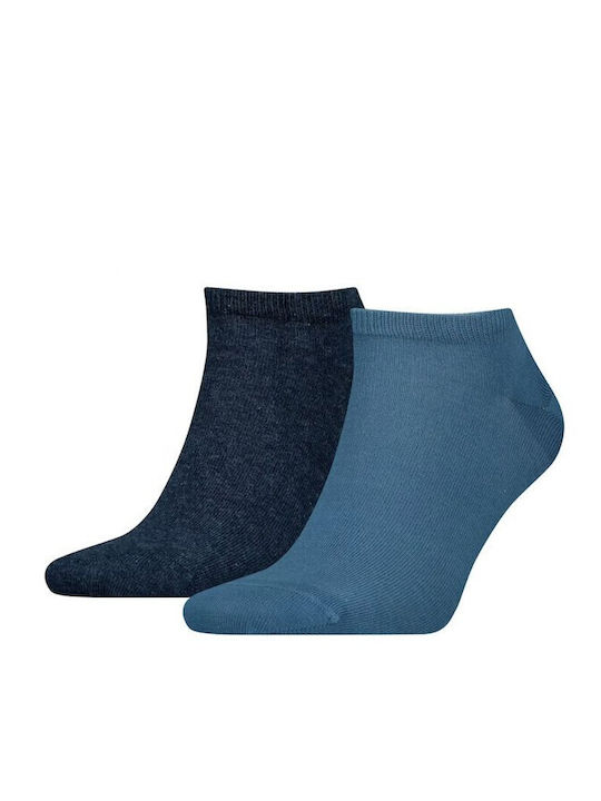 Tommy Hilfiger Herren Einfarbige Socken Blau 2Pack